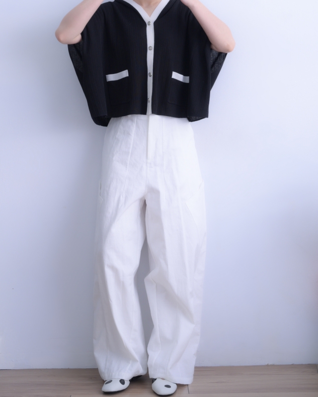 韓 軟針織連帽外套 2色 size