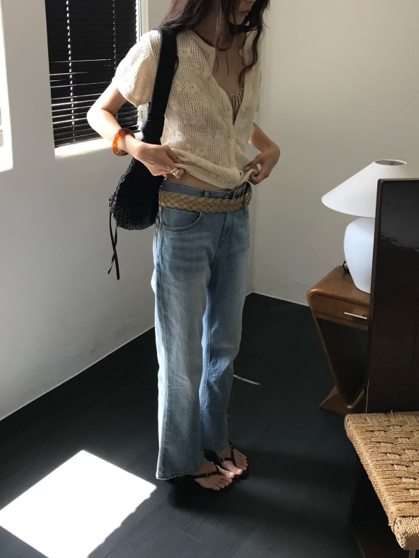 韓 小花短袖外套 4色