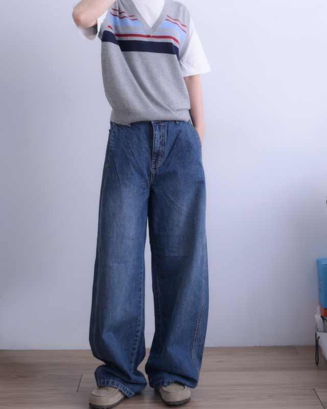 韓 假兩件式V上衣 2色 size