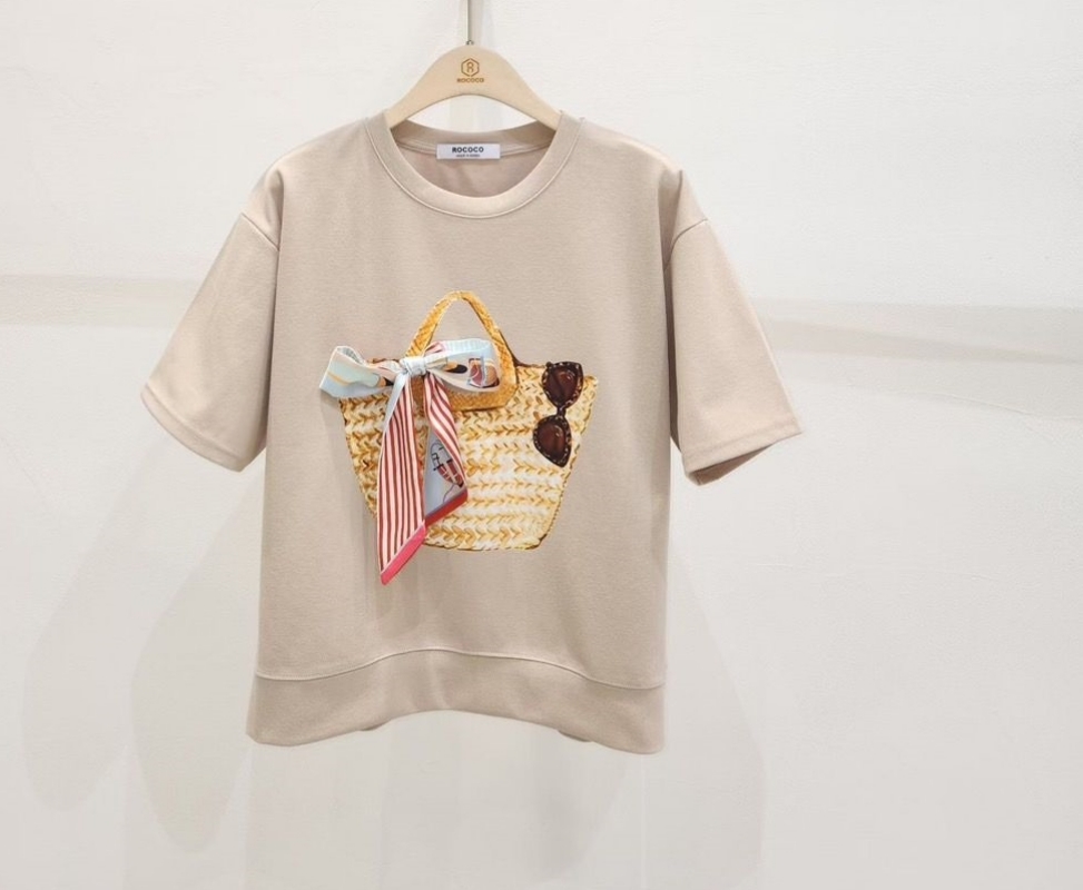 韓 絲巾綁帶提籃上衣 2色 size