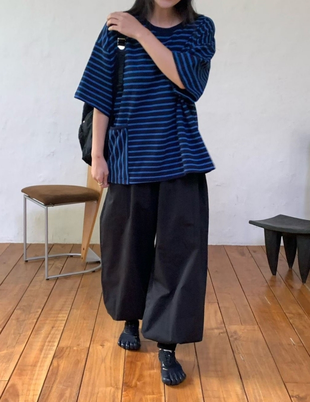 韓 條文大口袋上衣 3色 size
