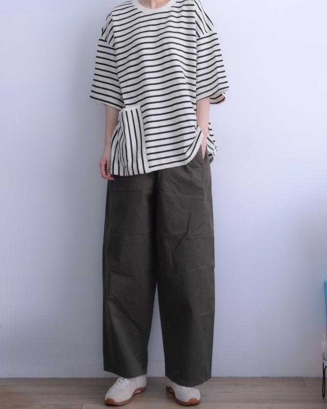 韓 條文大口袋上衣 3色 size