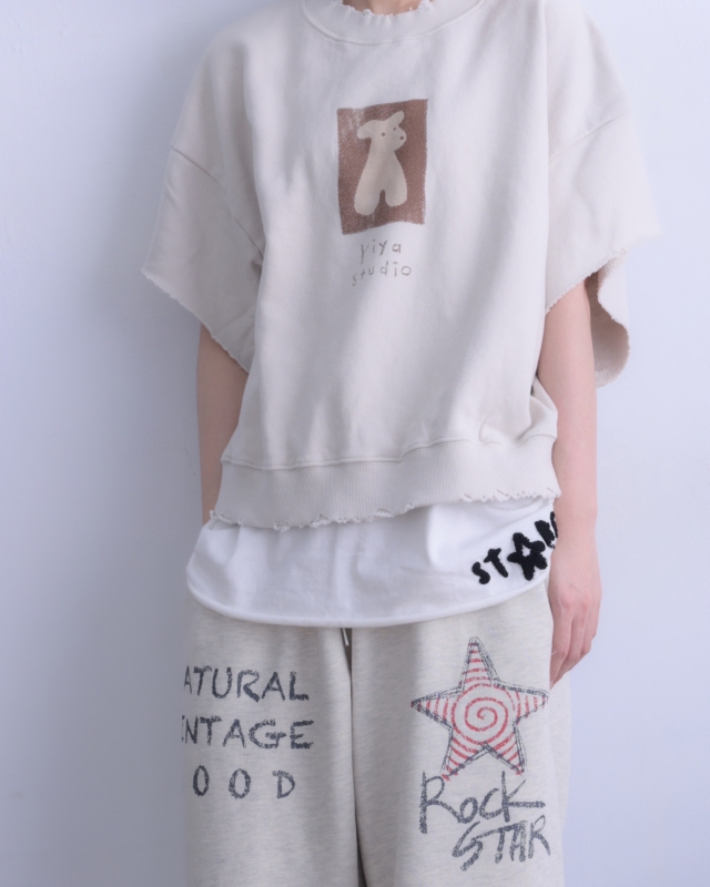 韓 小熊方框上衣 2色 size