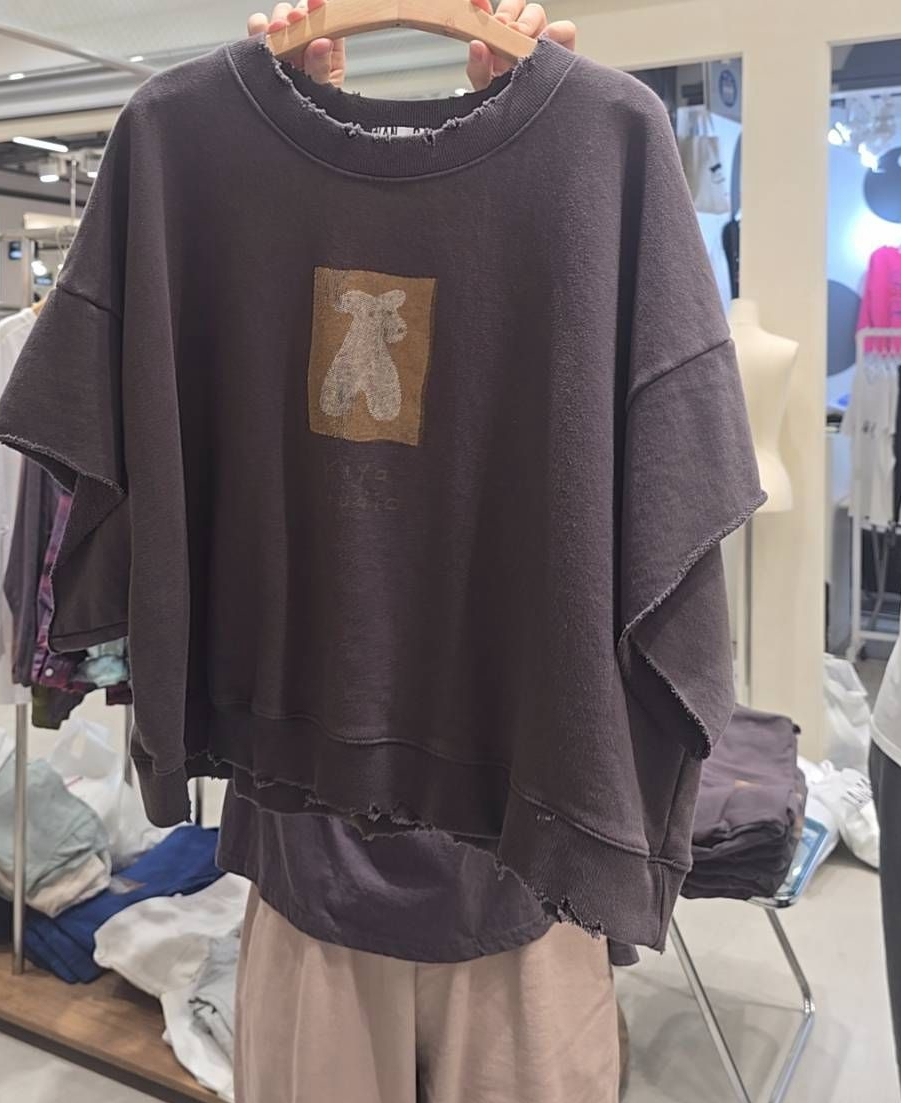 韓 小熊方框上衣 2色 size