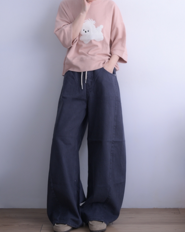 韓 蝴蝶結小狗上衣 2色 size