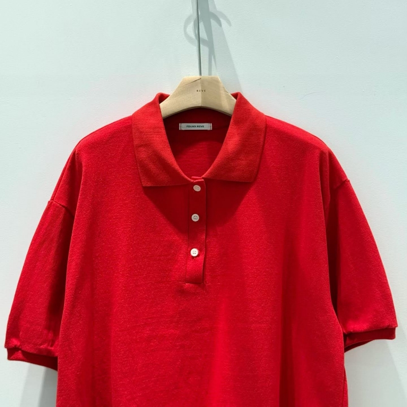 韓 有領寬鬆小釦上衣 4色 size
