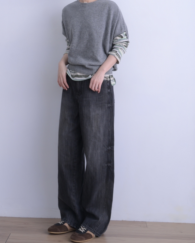 韓 落肩短袖上衣 3色 size