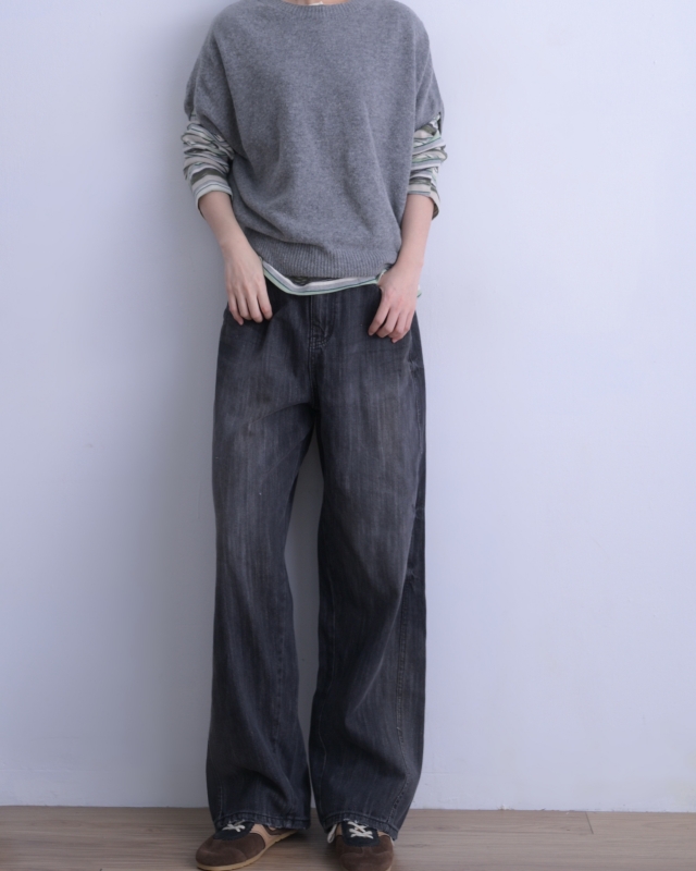韓 落肩短袖上衣 3色 size