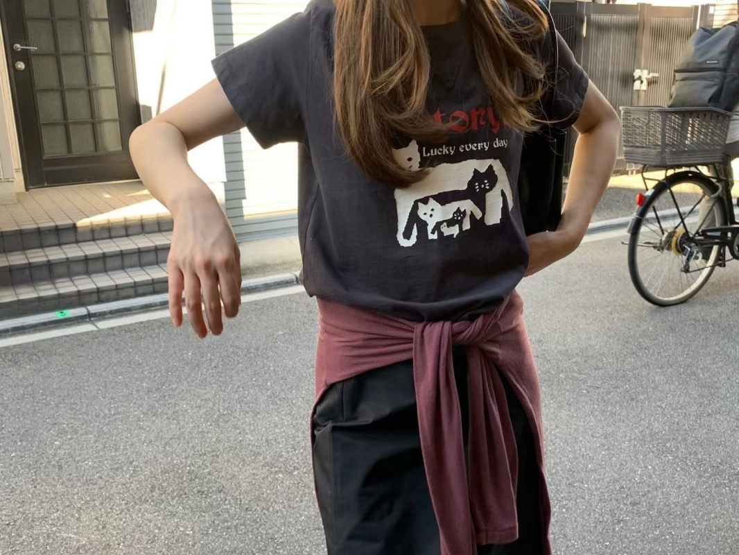 韓 大小貓上衣 2色