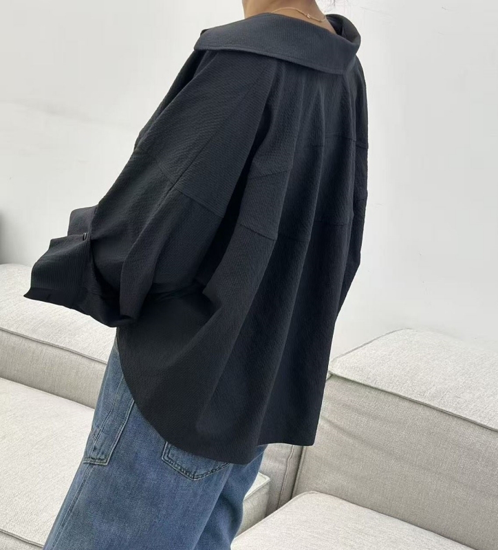韓 袖釦寬版襯衫 4色 size