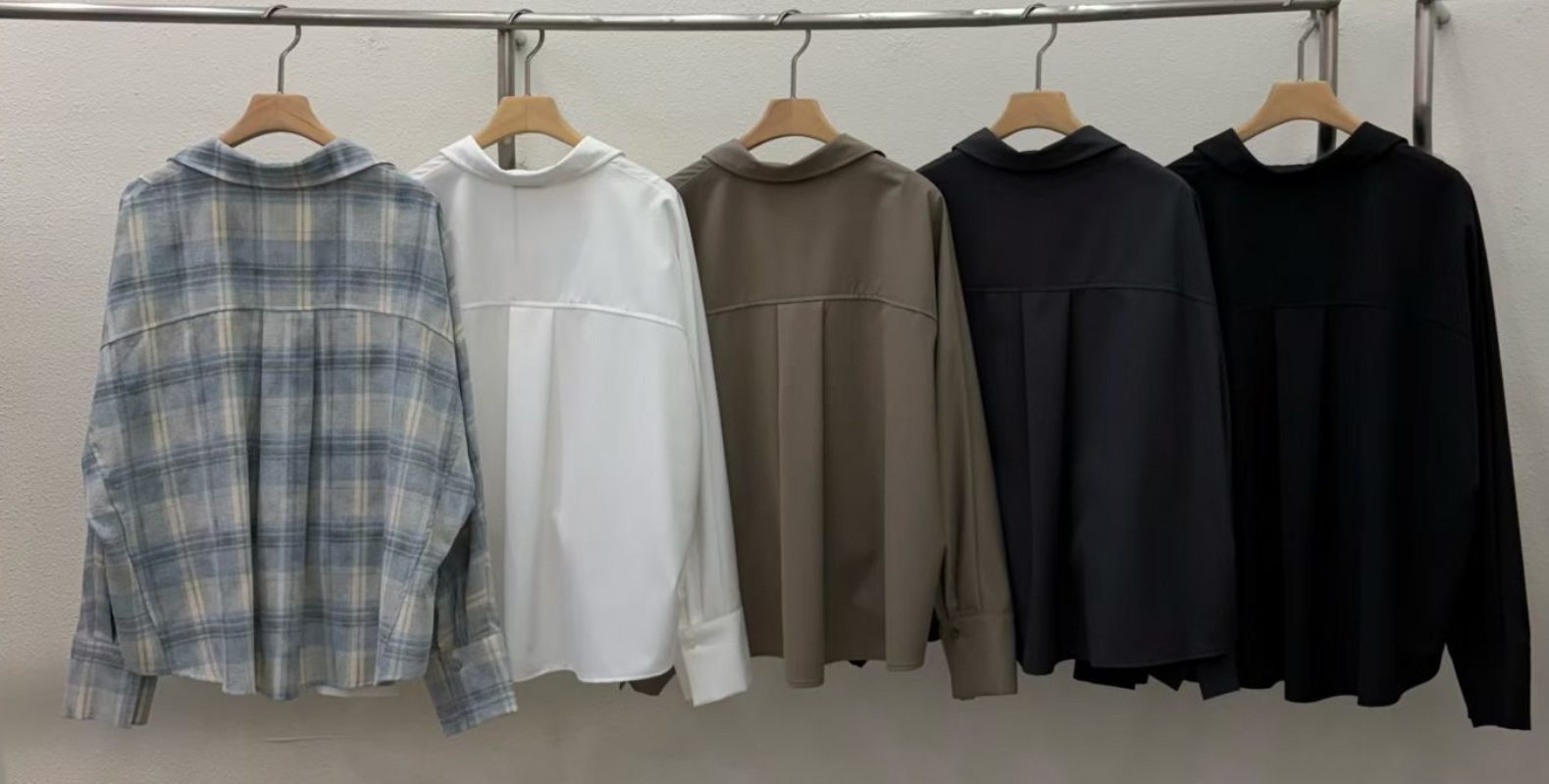 韓 下襬打結寬版襯衫 4色 size