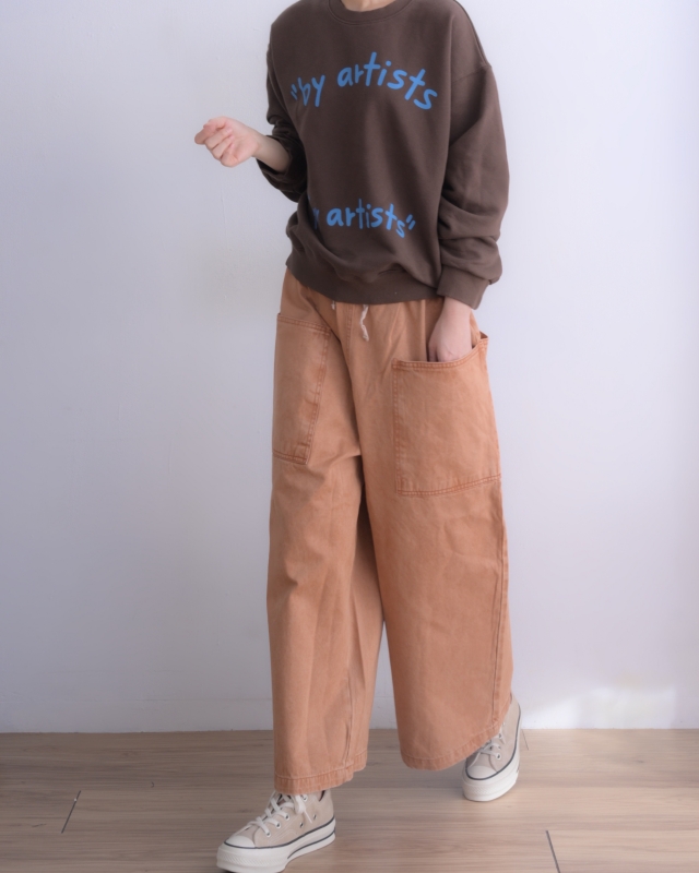 韓 手寫英文字大學T 2色 size