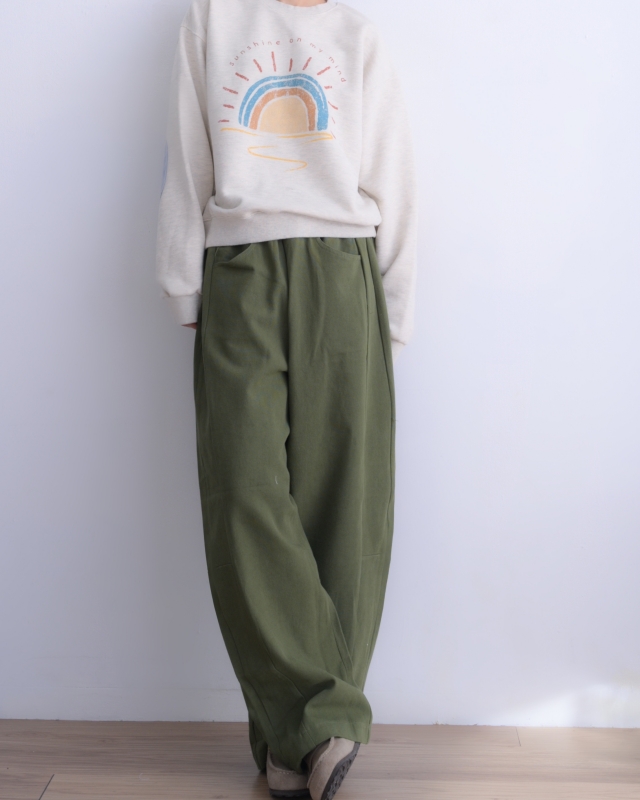 韓 彩虹撞色手肘大學T 2色 size