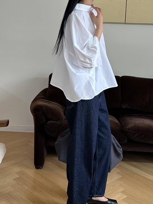 韓 斗篷袖口袋上衣 3色