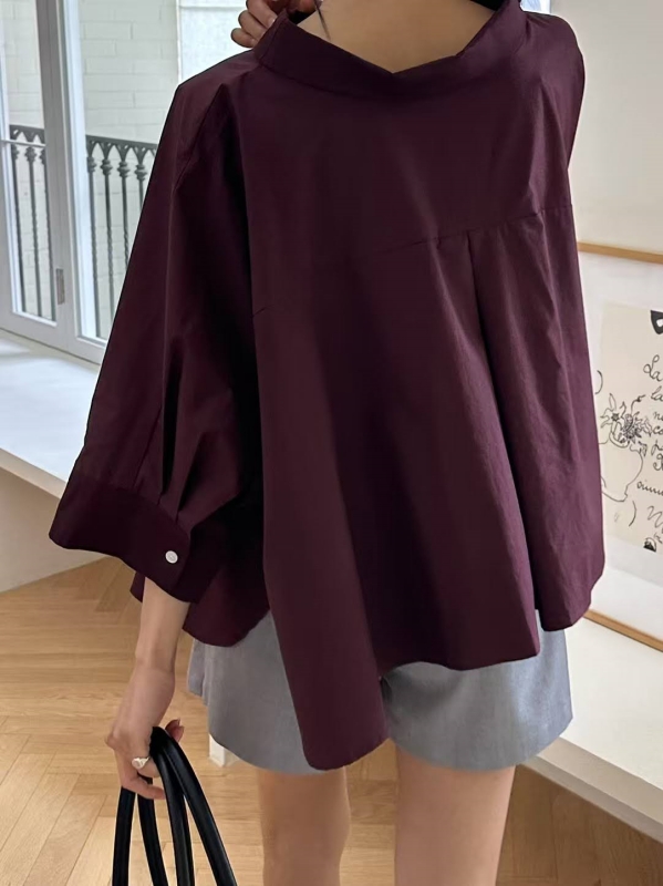 韓 斗篷袖口袋上衣 3色