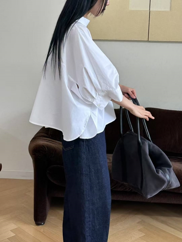 韓 斗篷袖口袋上衣 3色
