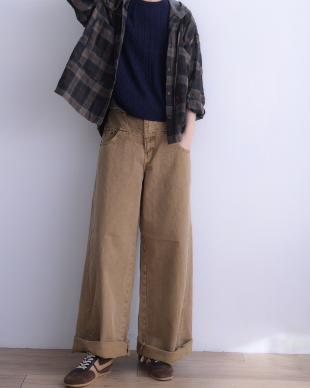 韓 連帽格紋襯衫 3色 size