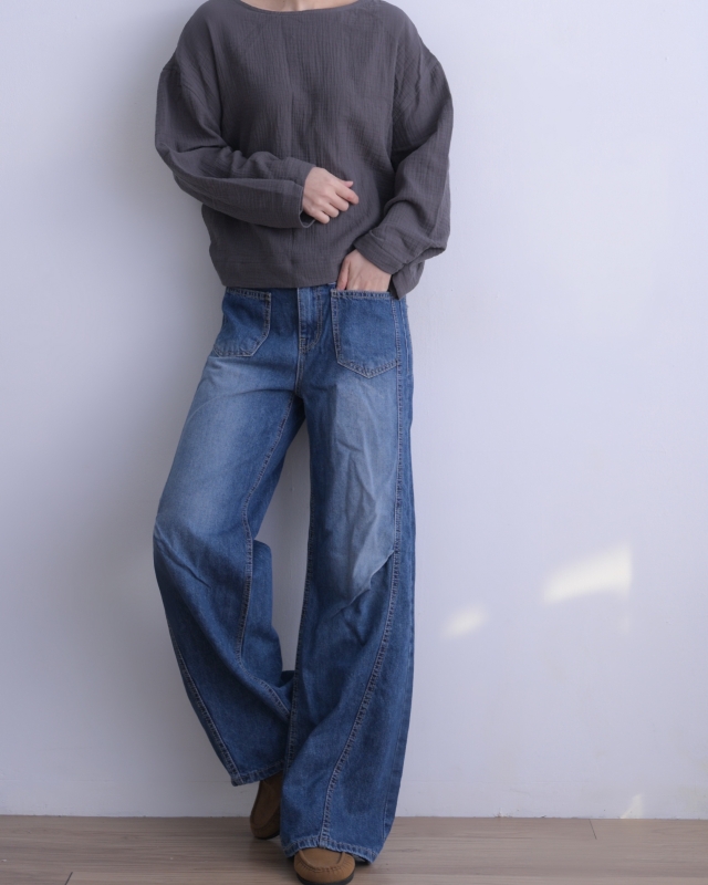 韓 兩面穿扭結上衣 3色 size