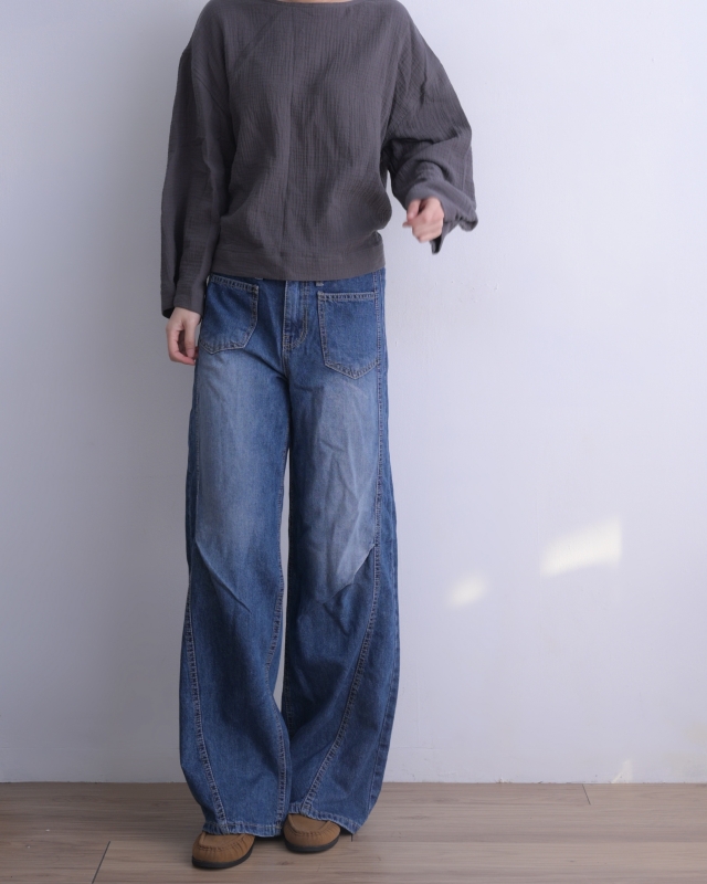 韓 兩面穿扭結上衣 3色 size