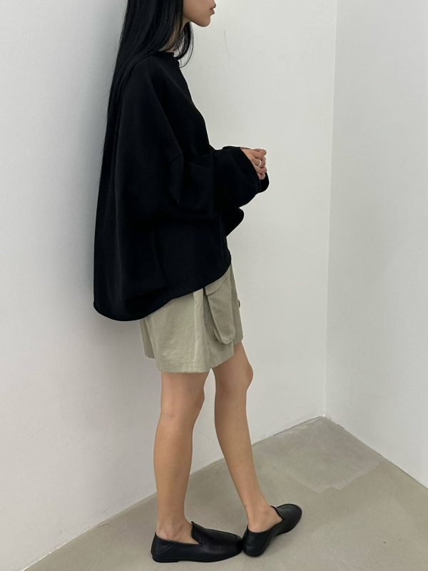 韓 寬袖側開衩上衣 3色