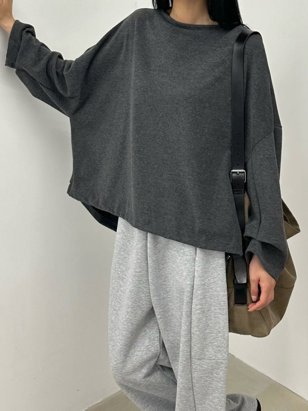 韓 寬袖側開衩上衣 3色