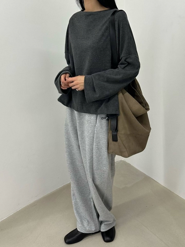 韓 寬袖側開衩上衣 3色