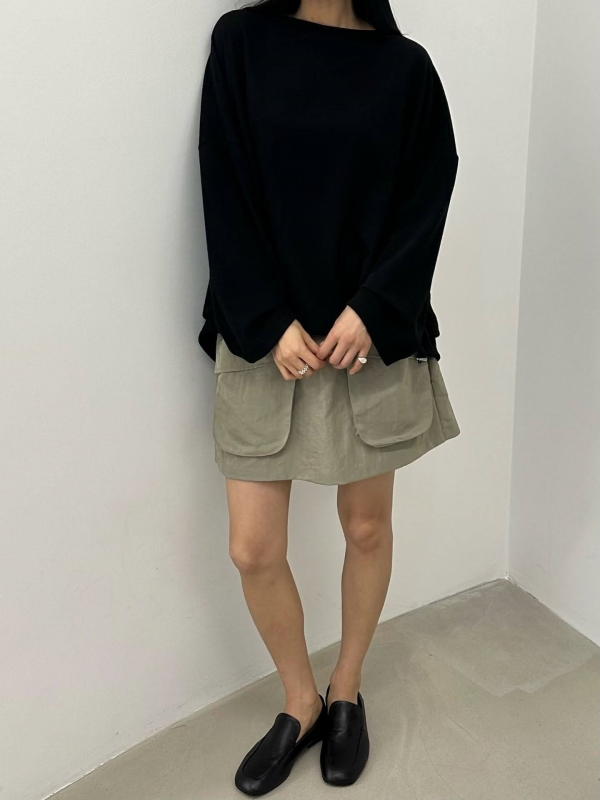 韓 寬袖側開衩上衣 3色