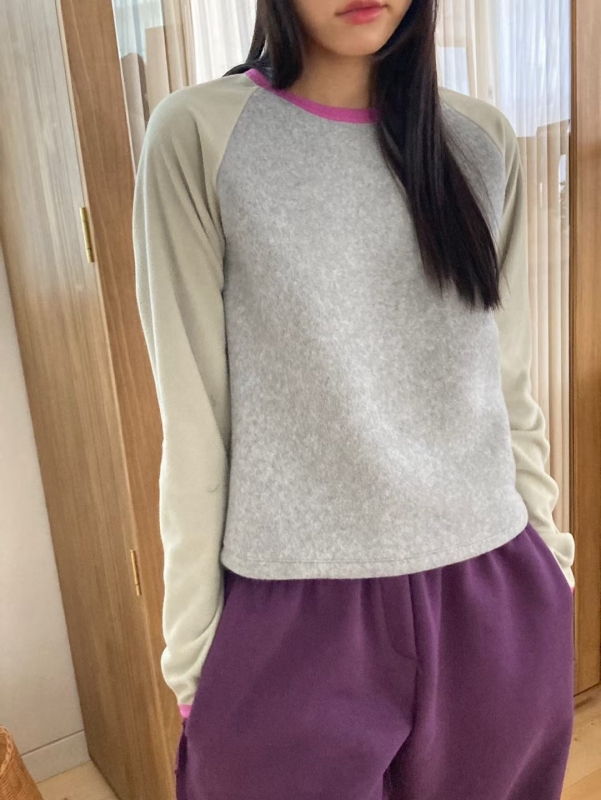 韓 領袖拚色上衣 3色