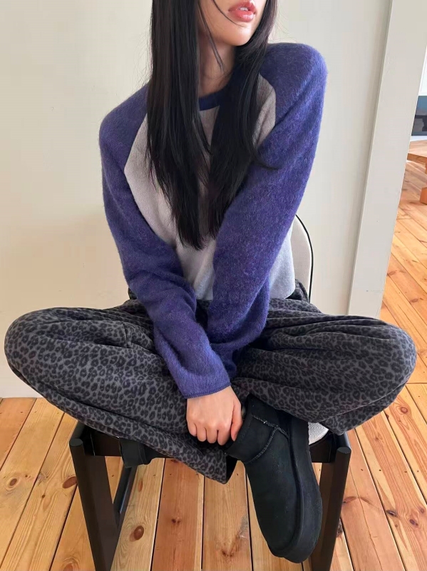 韓 拚色棒球上衣 3色