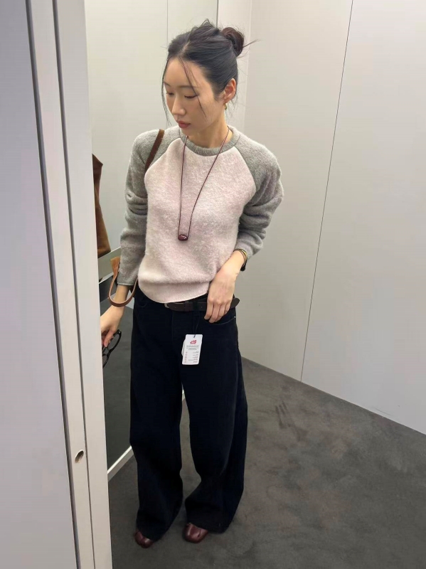 韓 拚色棒球上衣 3色