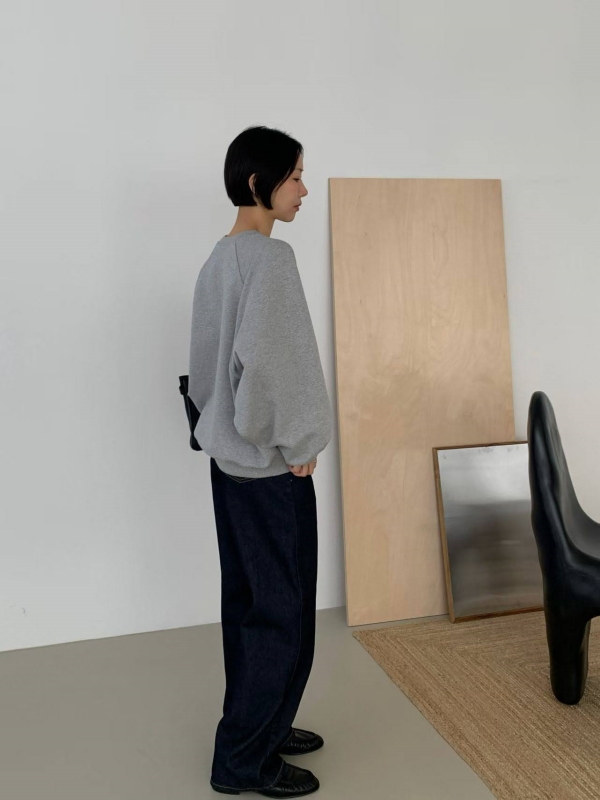 韓 素色澎袖上衣 3色