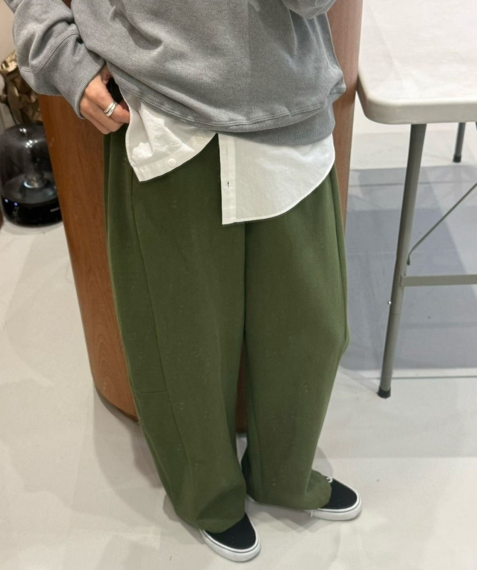 韓 側雙車線寬褲 2色 size