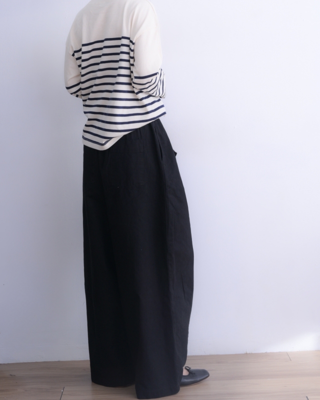 韓 小絨綁帶寬褲 3色 size