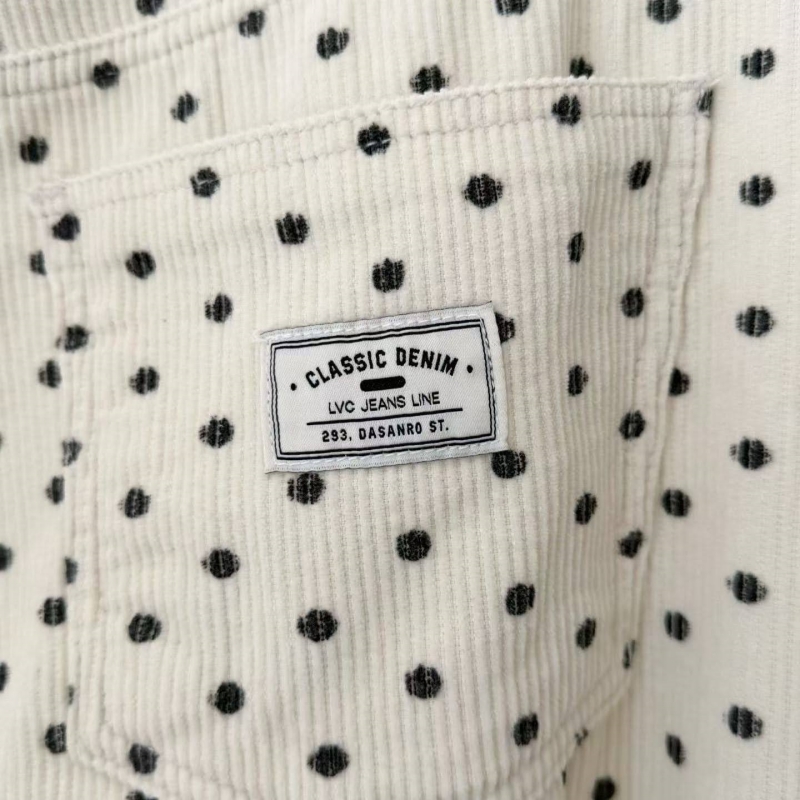 韓 點點抽繩長褲 2色