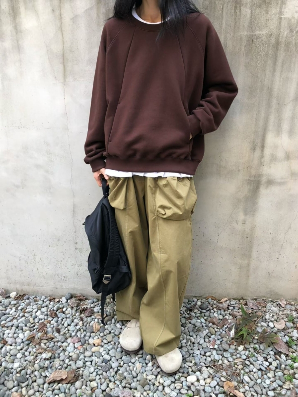 韓 立體抽繩口袋寬褲 3色