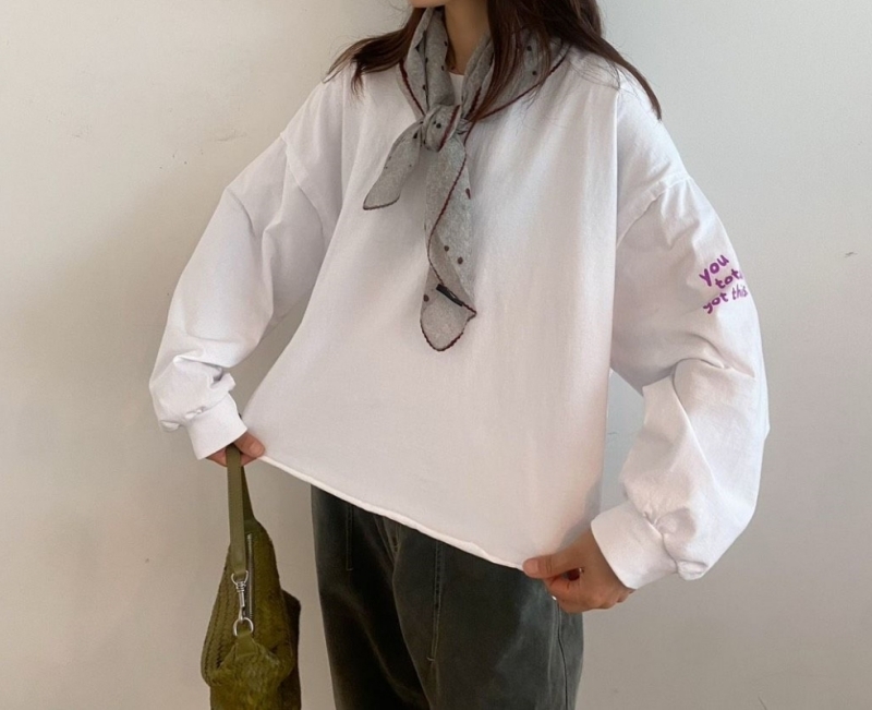 韓 點點波浪滾邊圍巾 4色