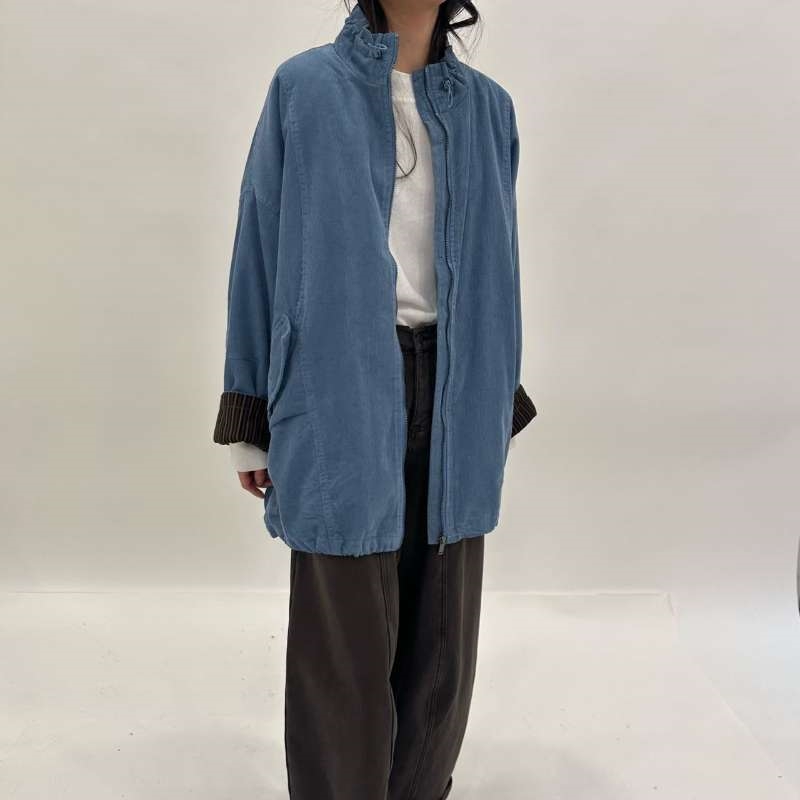 韓 小立領抽繩外套 3色