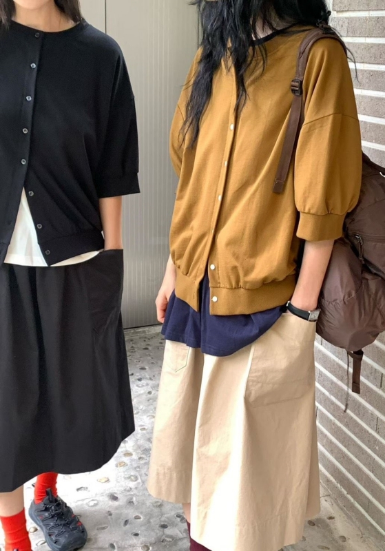 韓 小釦棉質外套 4色