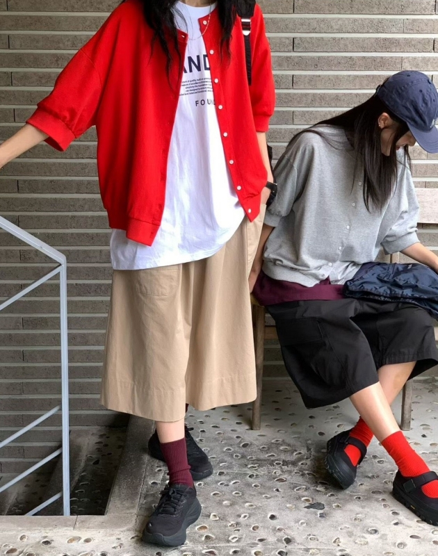 韓 小釦棉質外套 4色