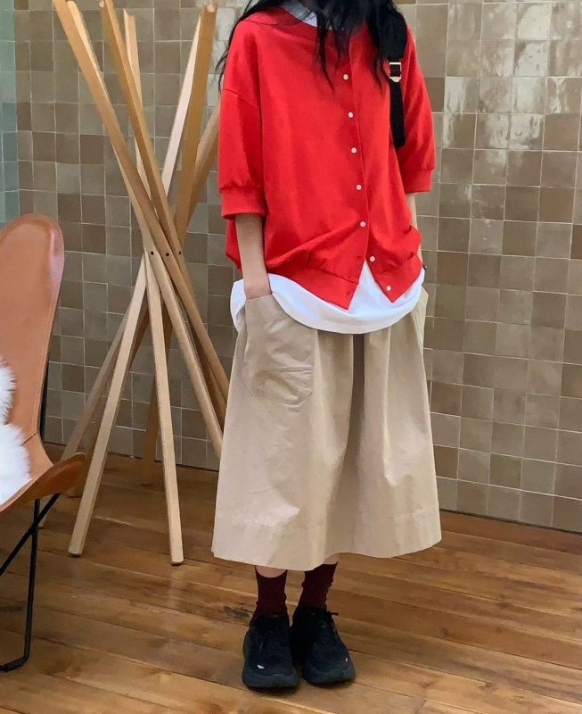韓 小釦棉質外套 4色