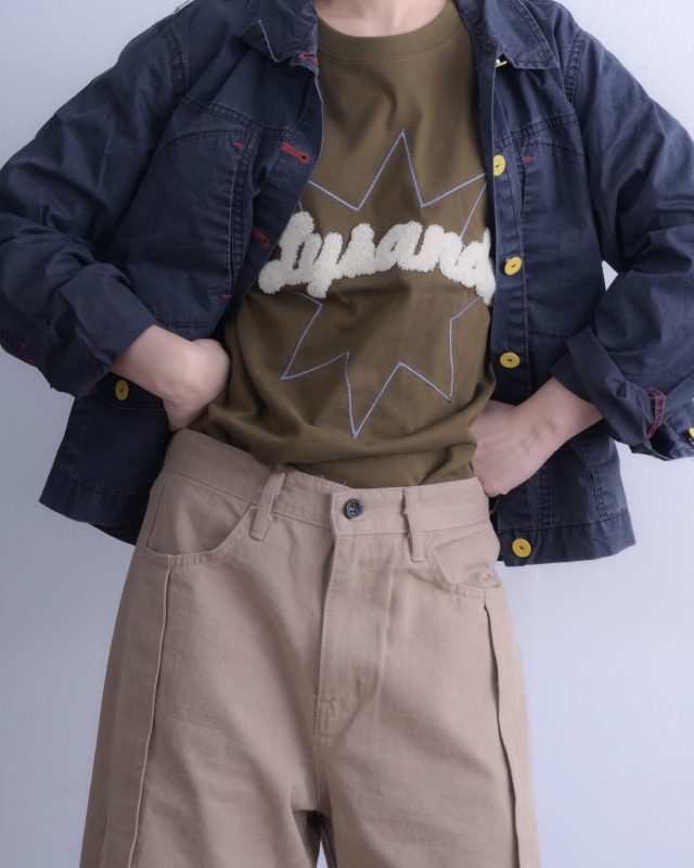 韓 彩釦大口袋短版外套 2色 size