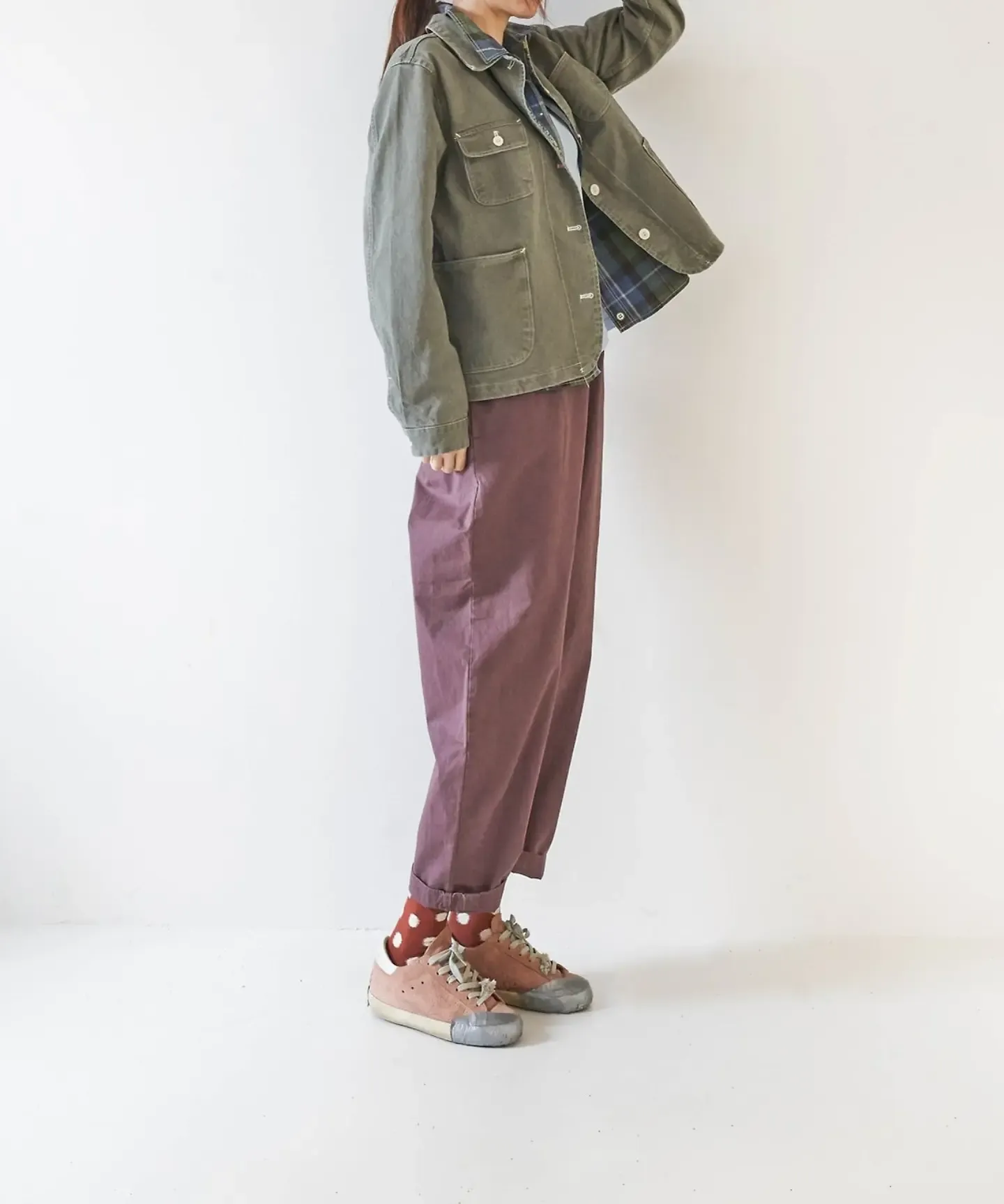 韓 四大口袋外套 2色 size