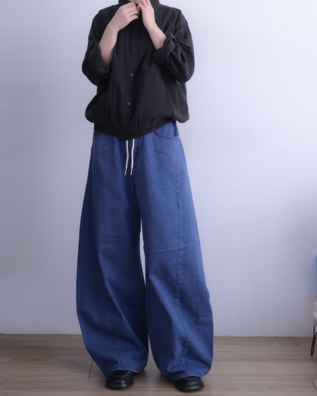 韓 立領抓褶短版外套 2色 size
