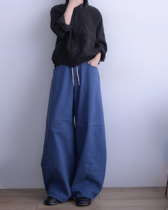 韓 立領抓褶短版外套 2色 size