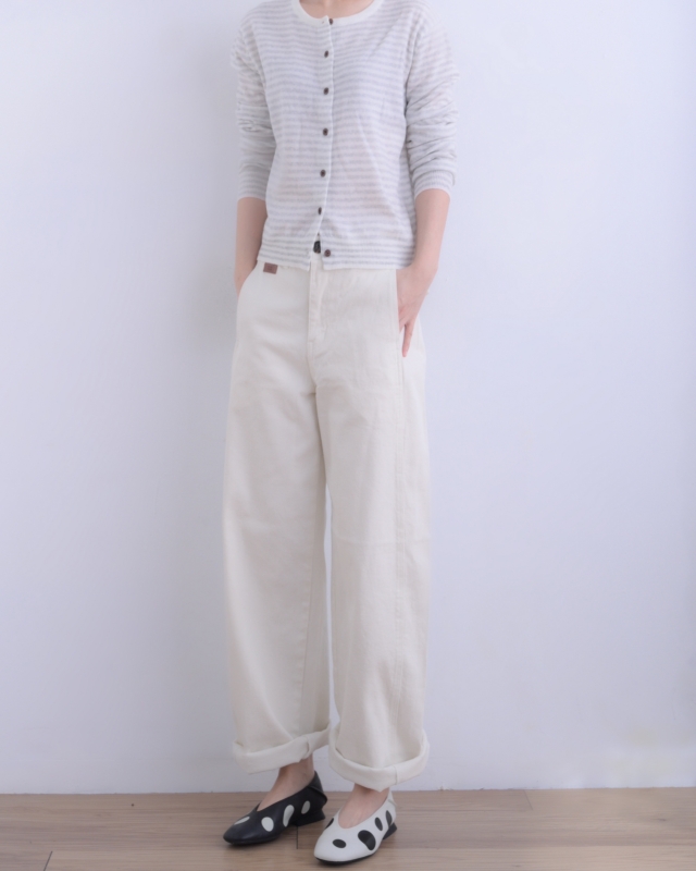 韓 圓領細條外套 size
