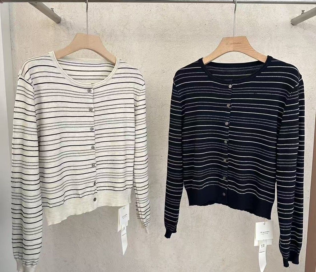 韓 點條短版外套 2色 size