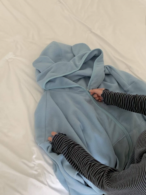韓 小耳朵連帽外套 2色
