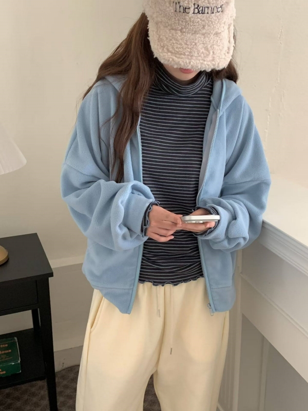 韓 小耳朵連帽外套 2色