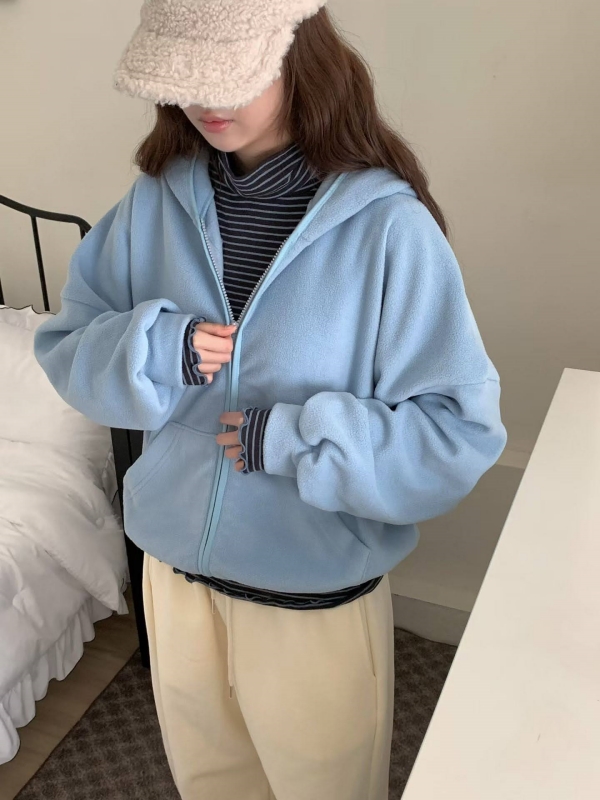 韓 小耳朵連帽外套 2色
