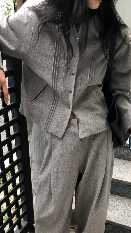 韓 車線排釦外套 3色